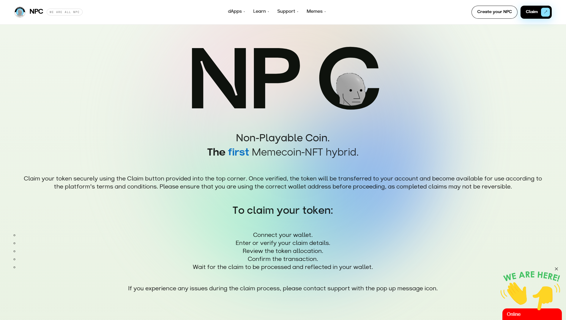 Stored capture of claim-npc.live