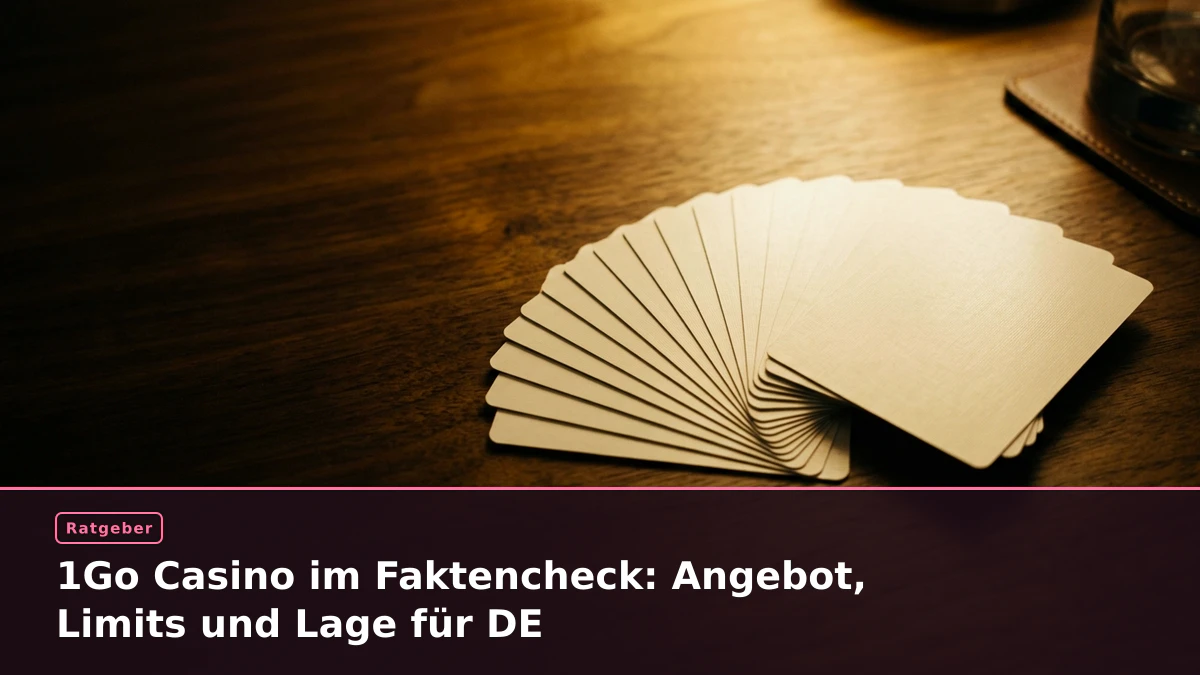 1Go Casino im Faktencheck: Angebot, Limits und Lage für DE