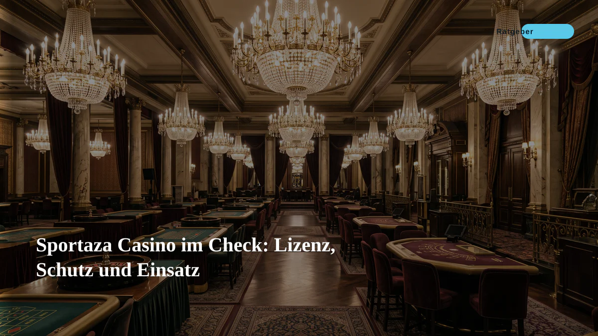 Sportaza Casino im Check: Lizenz, Schutz und Einsatz