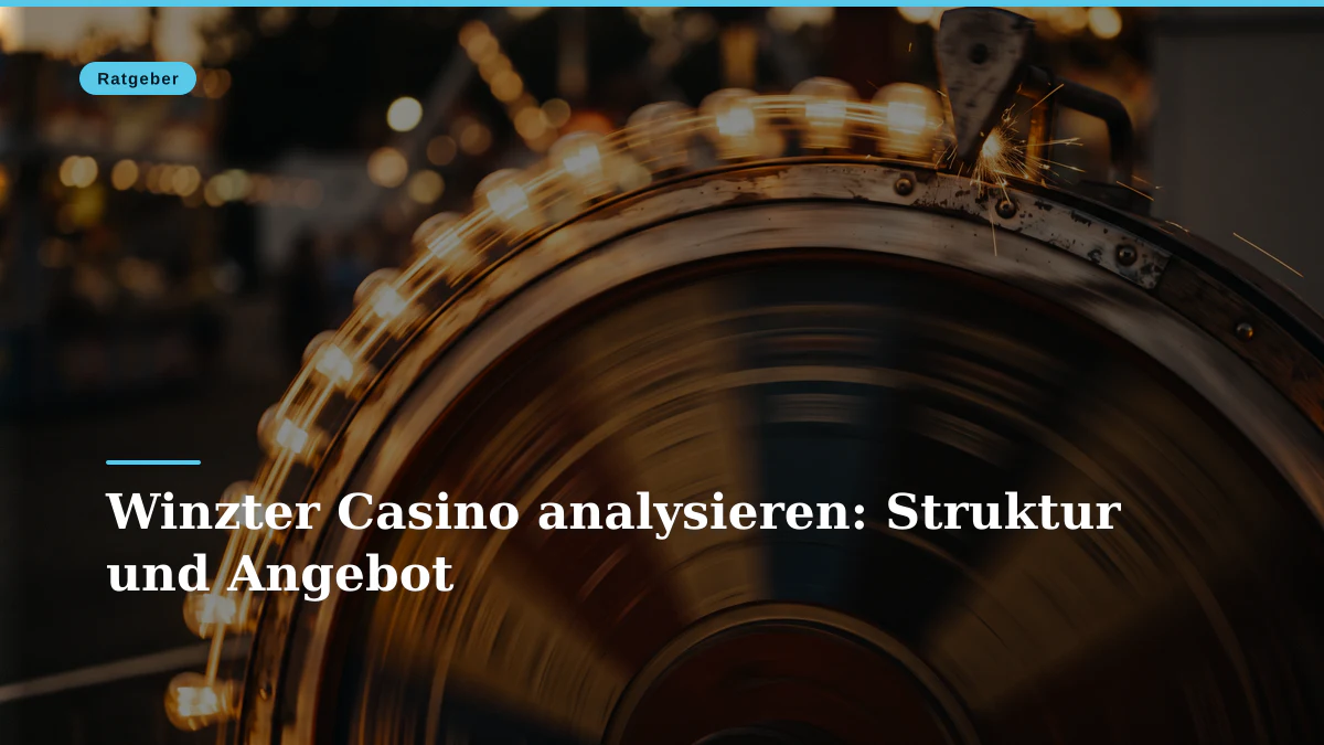 Winzter Casino analysieren: Struktur und Angebot