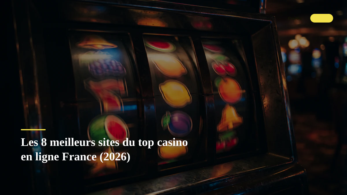 Les 8 meilleurs sites du top casino en ligne France (2026)