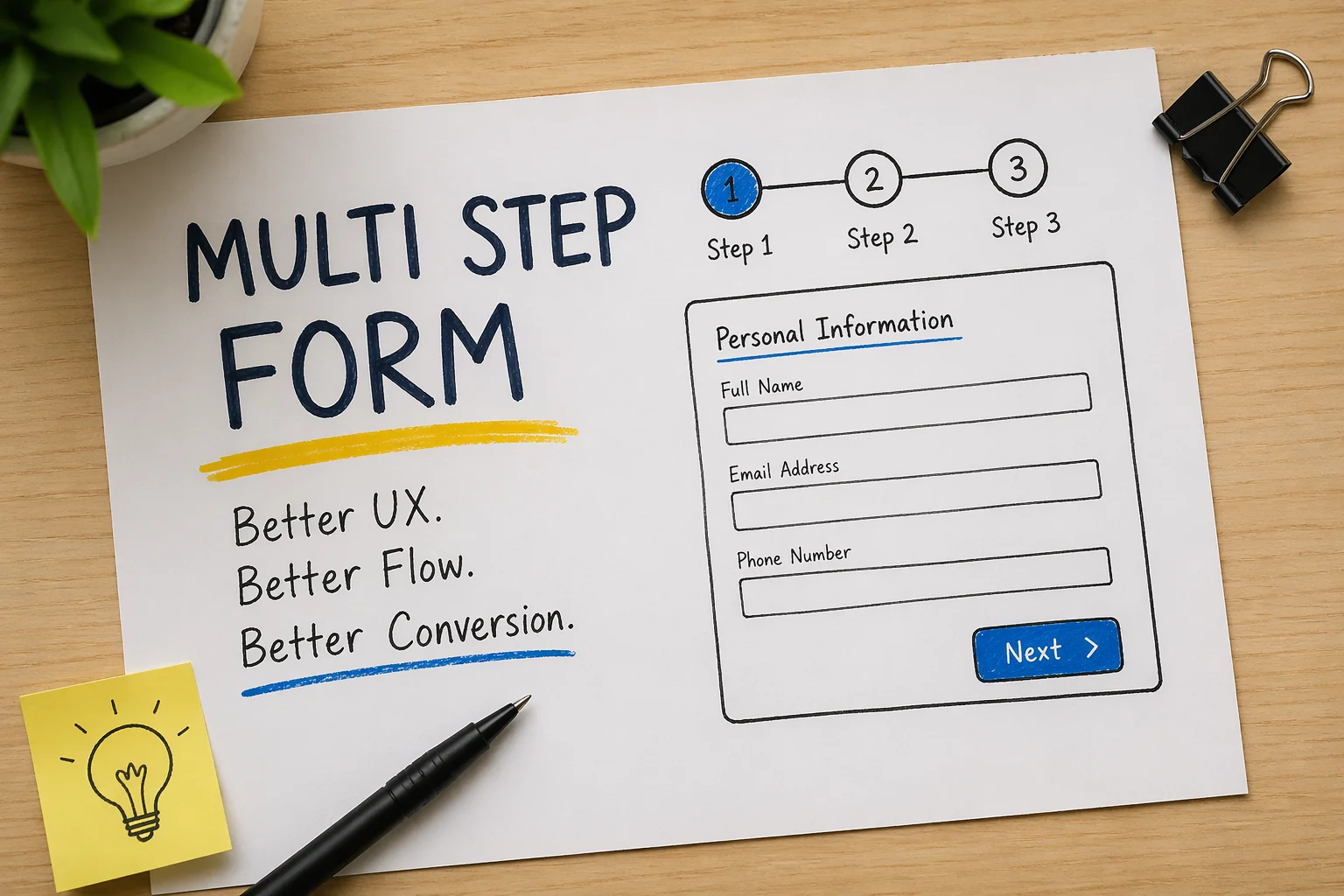 Why Multi Step Forms Improve User Experience and Conversion