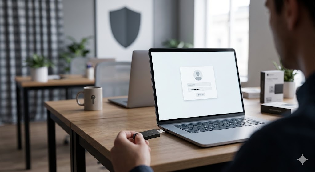 Secure website login screen representing password-protected page access