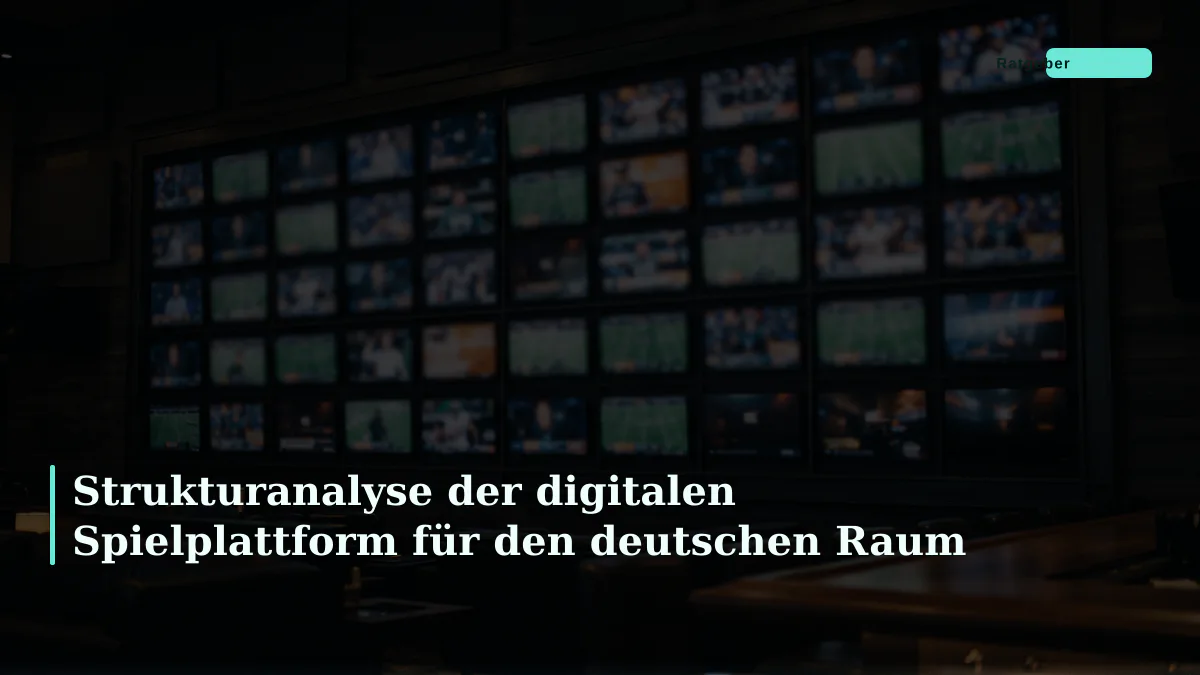 Strukturanalyse der digitalen Spielplattform für den deutschen Raum
