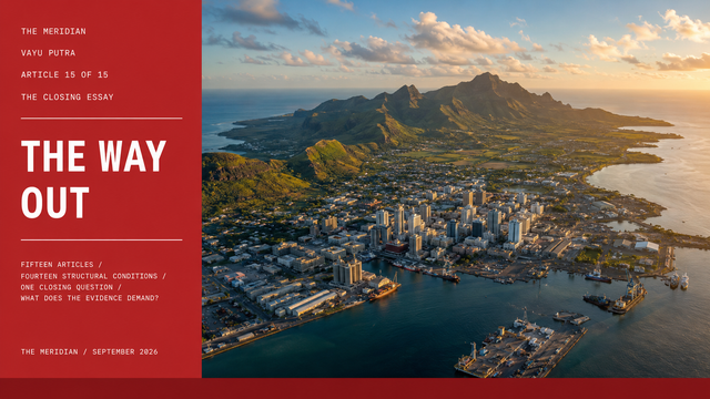 The Way Out Mauritius Reform Agenda The Meridian September 2026