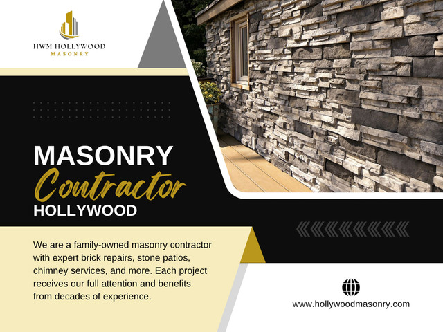 A professional Masonry Contractor Hollywood FL understands how to design elements that make a lasting impression, increasing the likelihood of a successful sale. A knowledgeable Masonry Contractor Hollywood will select materials and techniques that withstand these conditions, ensuring durability and long-term value.

Address: 1918 Harrison St #207, Hollywood, FL 33020, United States
Phone: +17542948074

Find Us On Google Map: https://maps.app.goo.gl/1A1TT19d2sQqvNg48

Read Our Blogs:
https://hollywoodmasonry.brushd.com/
https://hollywoodmasonry.mystrikingly.com/
https://hollywoodmasonry.bcz.com/

Related Links:
https://c8ke.me/hollywoodmasonry
https://gravatar.com/hollywoodmasonry
https://www.magcloud.com/user/hollywoodmasonry