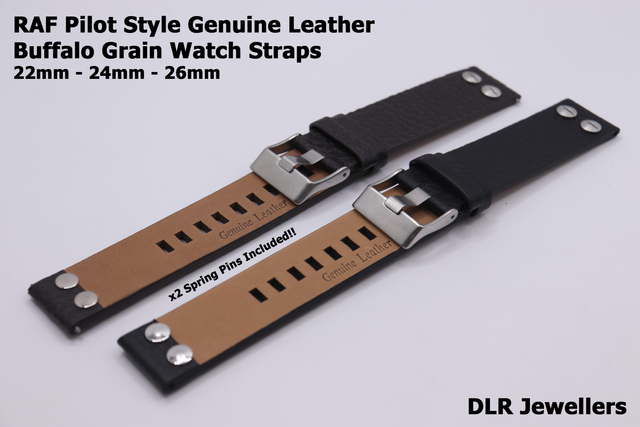 Calf Buffalo Grain Watch Strap
