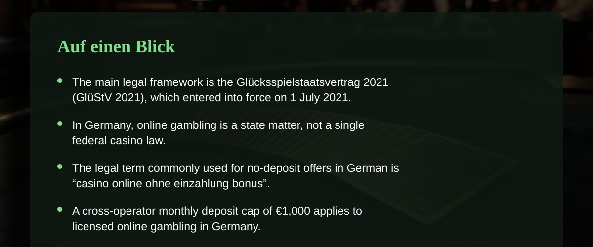 Casino online ohne einzahlung bonus: Freiheit gegen deutsche Grenzen  Auf einen Blick