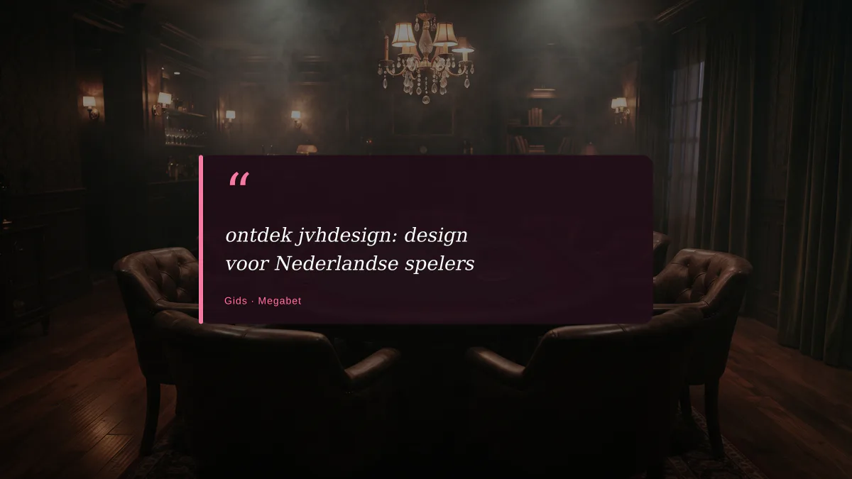 ontdek jvhdesign: design voor Nederlandse spelers