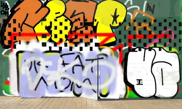 Graffiti artwork by YAES1