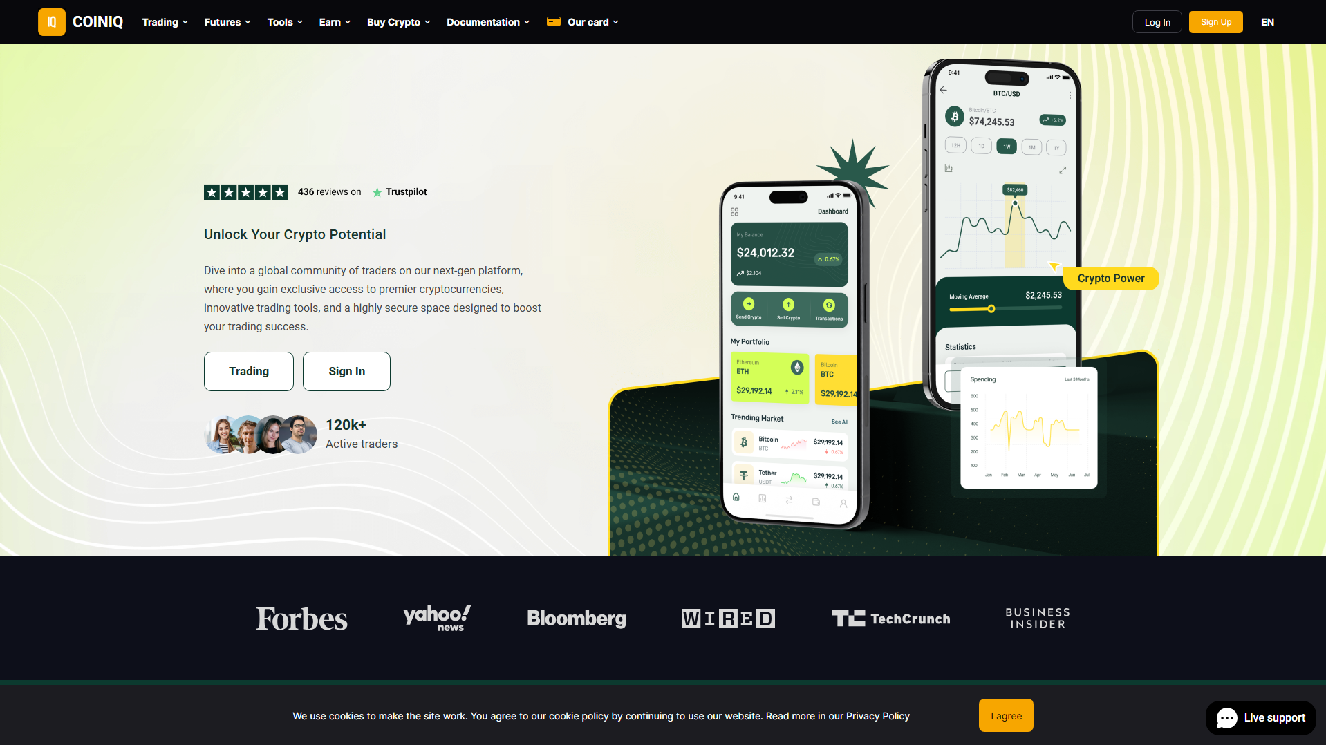 Screenshot of coiniq.pages.dev