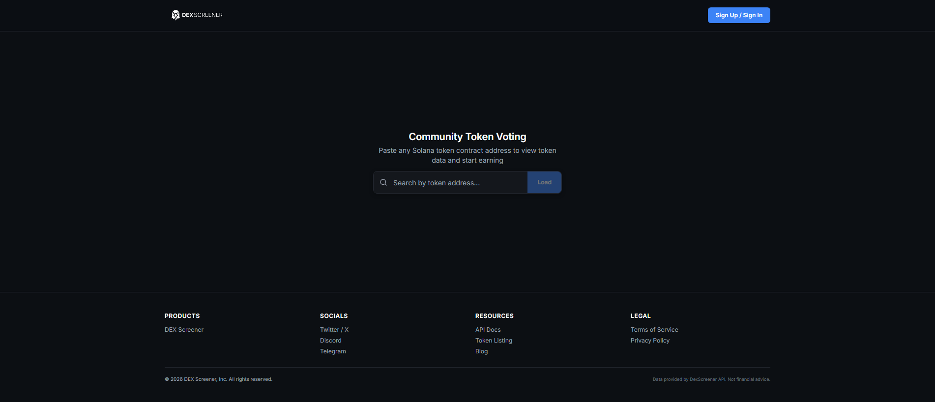 Stored capture of dex-vote.xyz