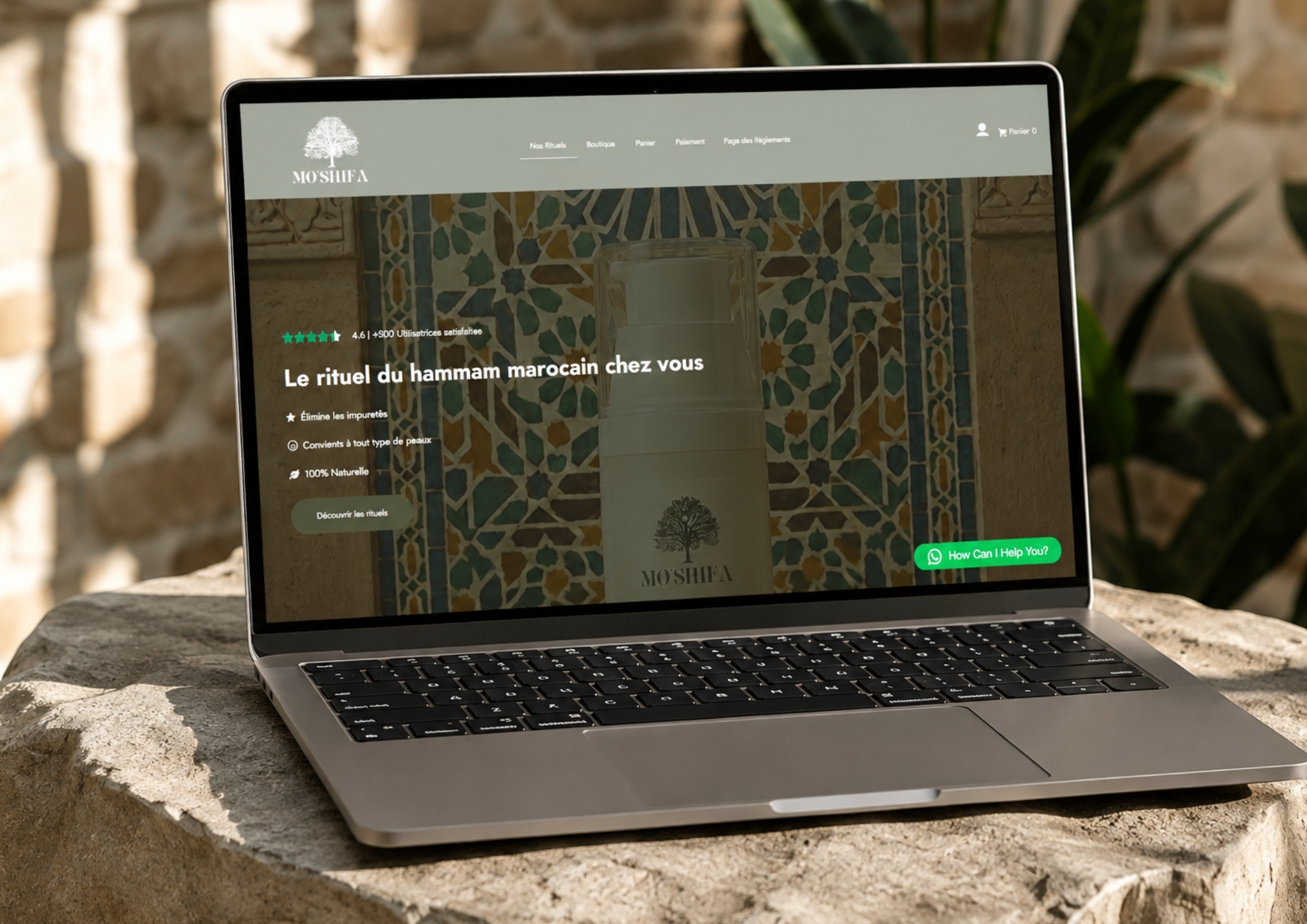 MoShifa website design