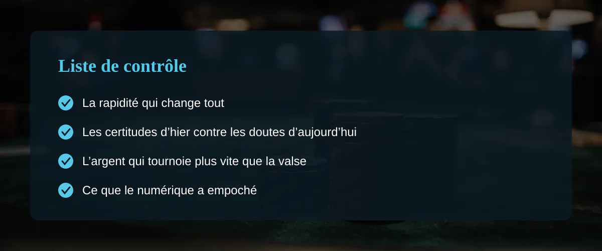 Jouer au casino en ligne de mon temps et aujourd’hui — Liste de contrôle