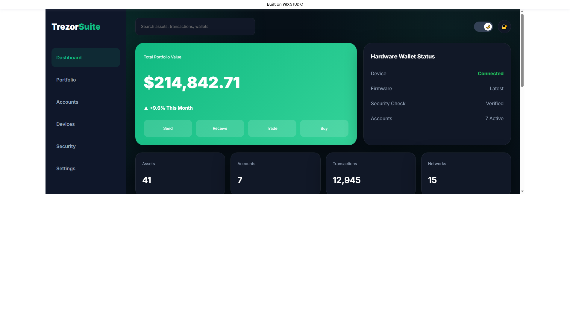 Screenshot of apps-trzreu.wixstudio.com