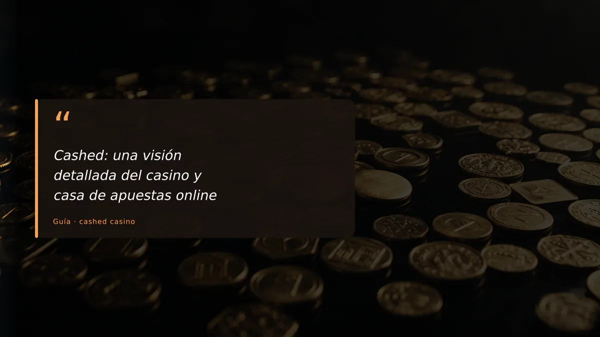Cashed: una visión detallada del casino y casa de apuestas online