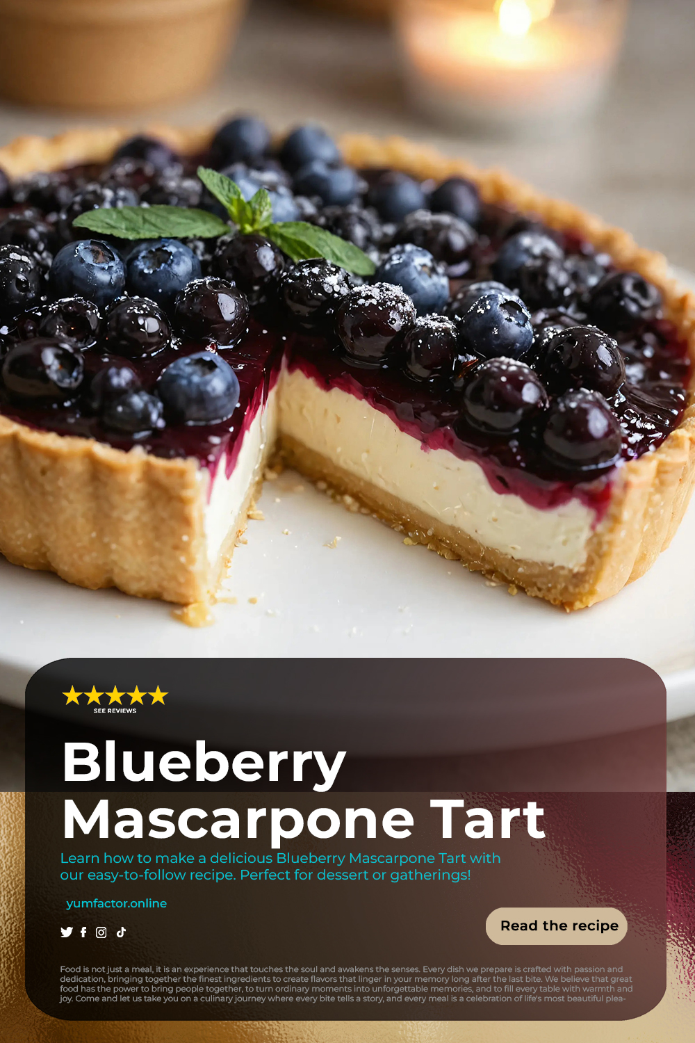 Blueberry Mascarpone Tart Cooking Guide