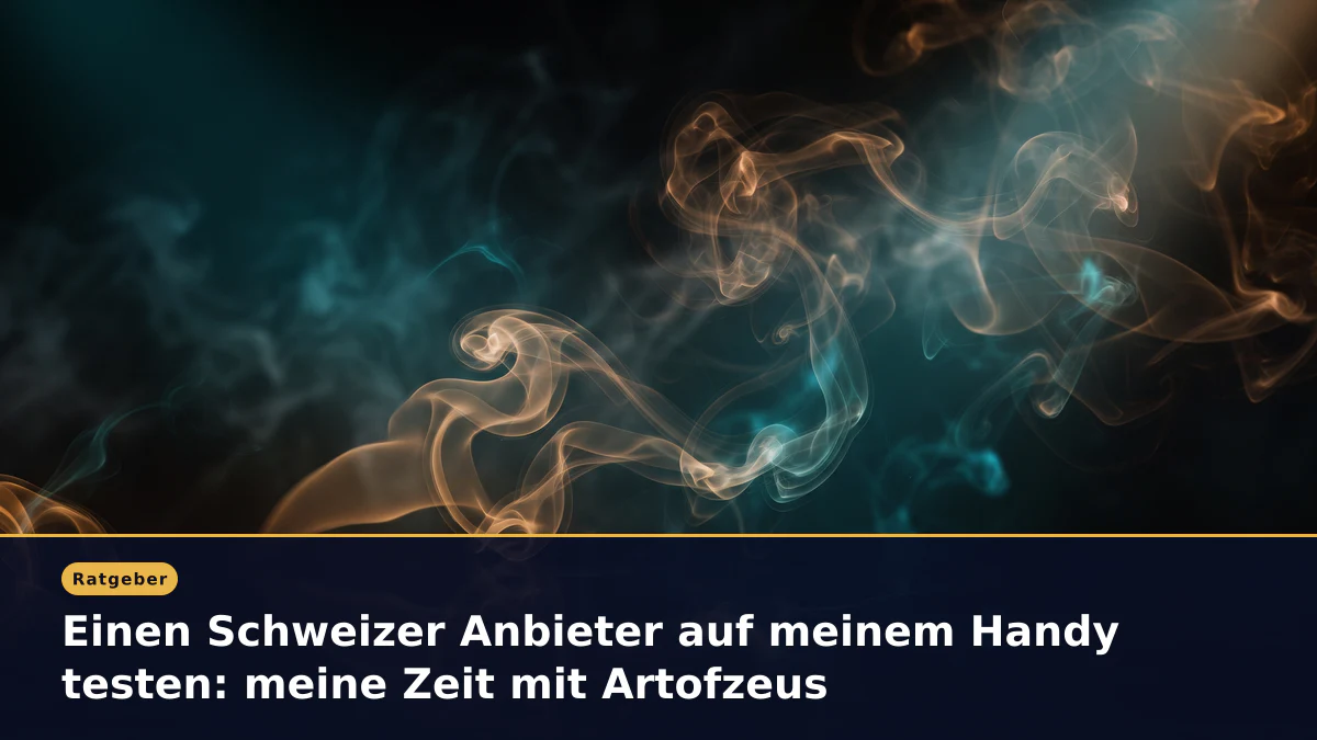Einen Schweizer Anbieter auf meinem Handy testen: meine Zeit mit Artofzeus