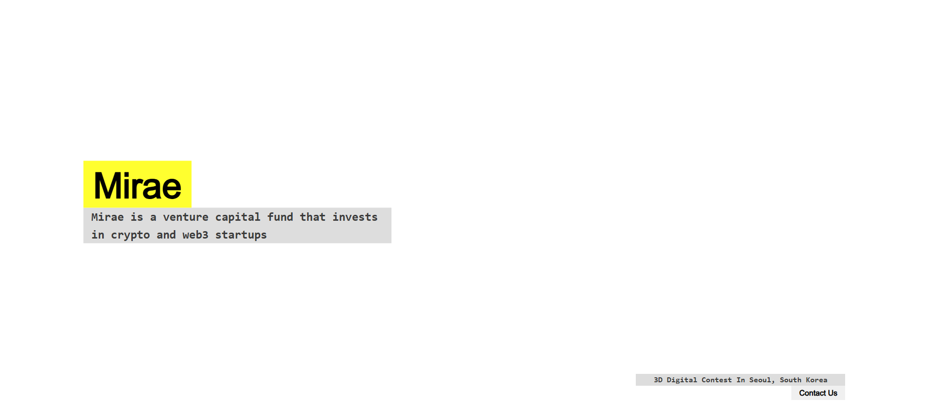 Stored capture of mirae.fund