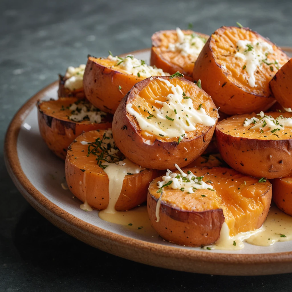 Cheesy Sweet Potato Bites