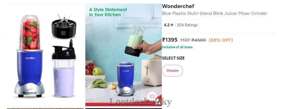 Wonderchef Nutri Blend – Best Deal Online @ ₹1169 Wonderchef Nutri Blend – Best Deal Online @ ₹1169