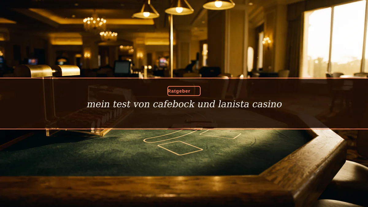 mein test von cafebock und lanista casino