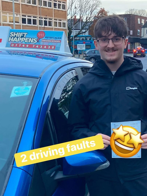 Shift Happens - Student Celebrating Pass
