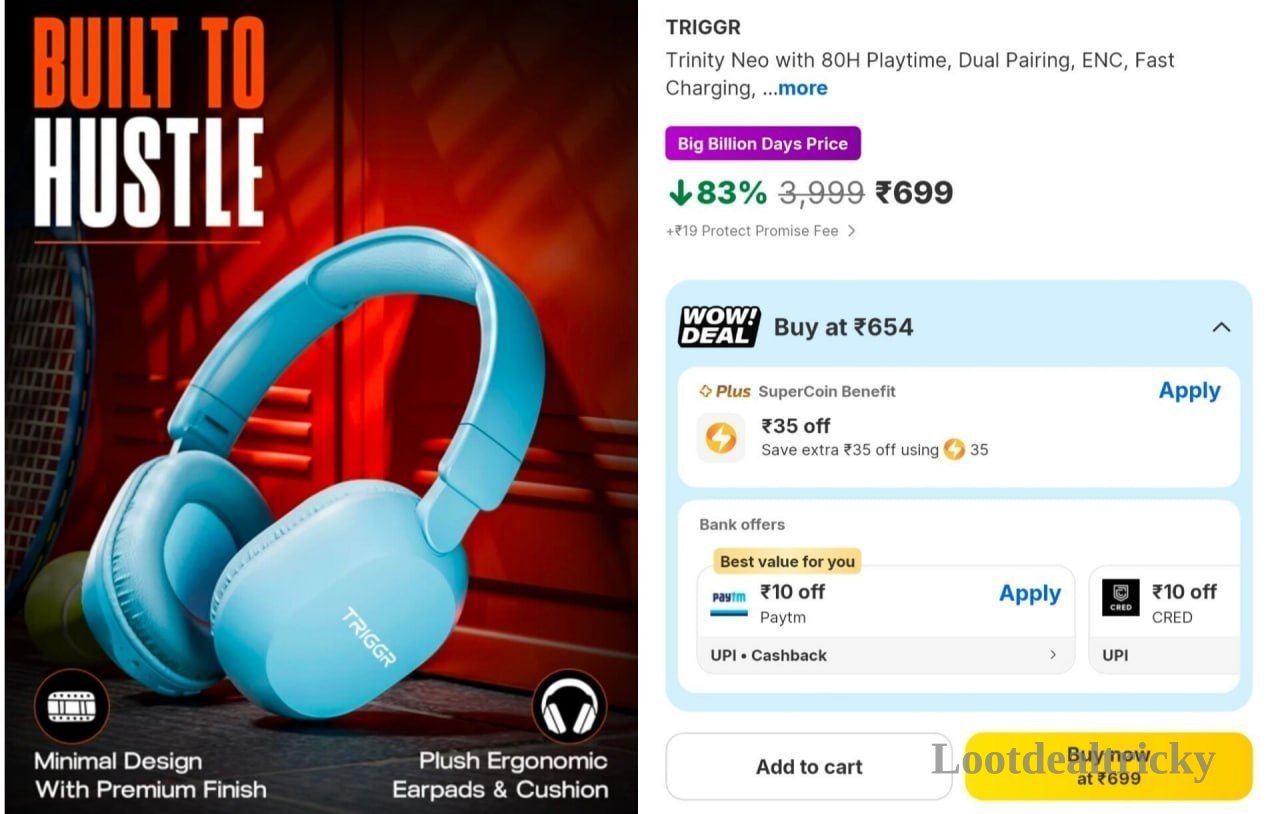 Triggr Bt Headphone – Just ₹699 | Lowest Price Deal