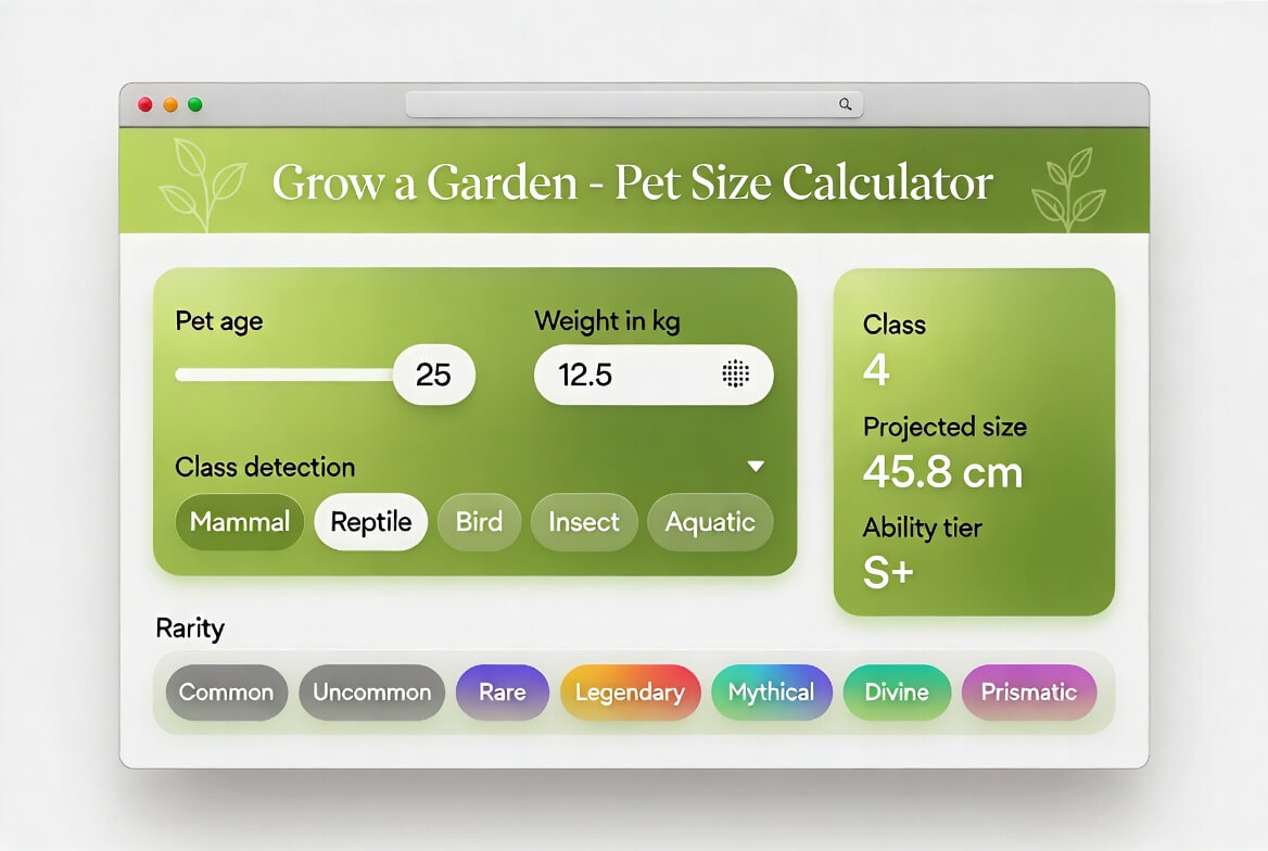 Grow a Garden tier list showing all pets ranked from S to F tier based on mutation buffs