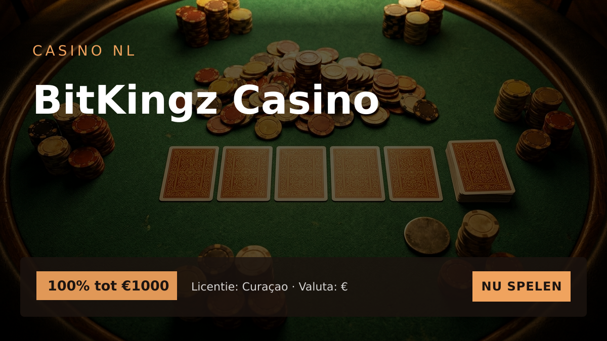 BitKingz Casino � welkomstbonus 100% tot �1000 + 100 FS, betalingen: Visa, Mastercard, Skrill, Neteller, Paysafecard