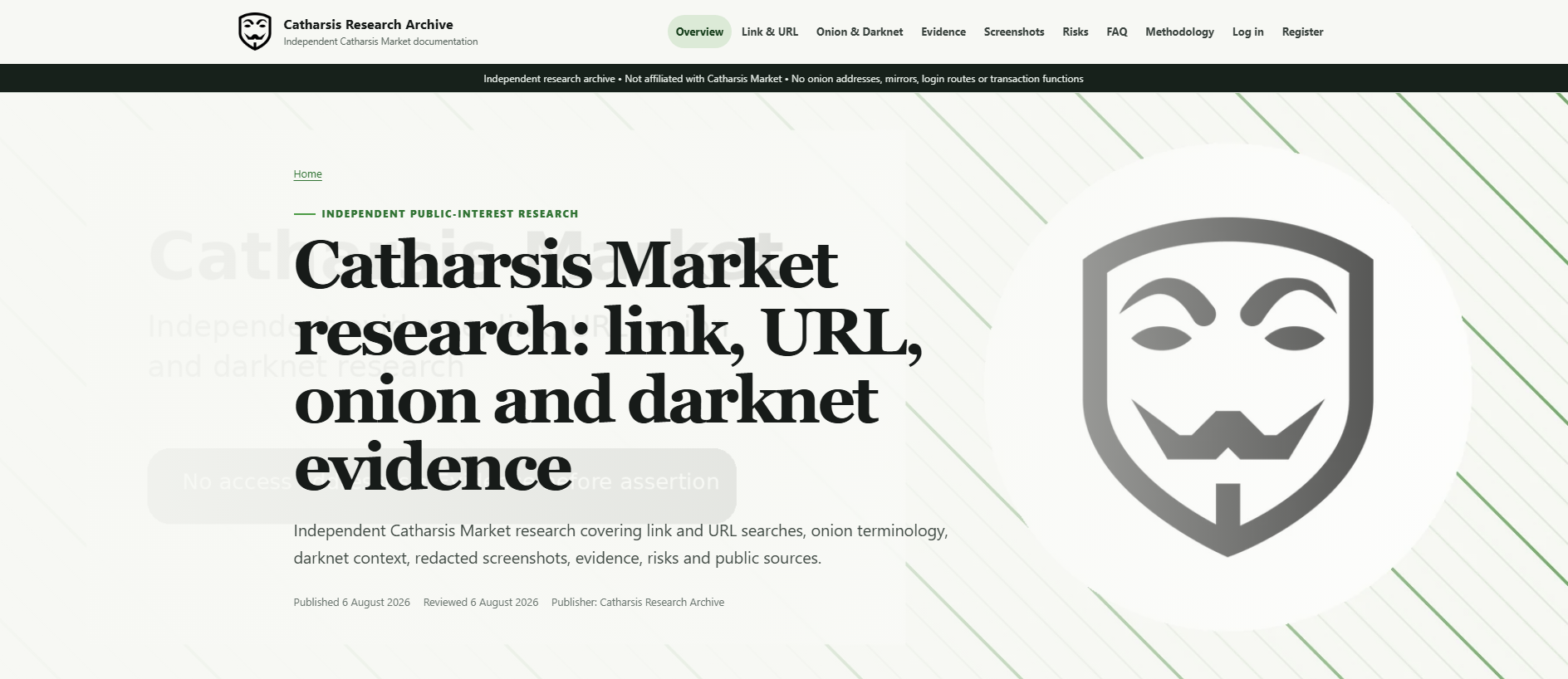 Stored capture of catharsismarketlink.com