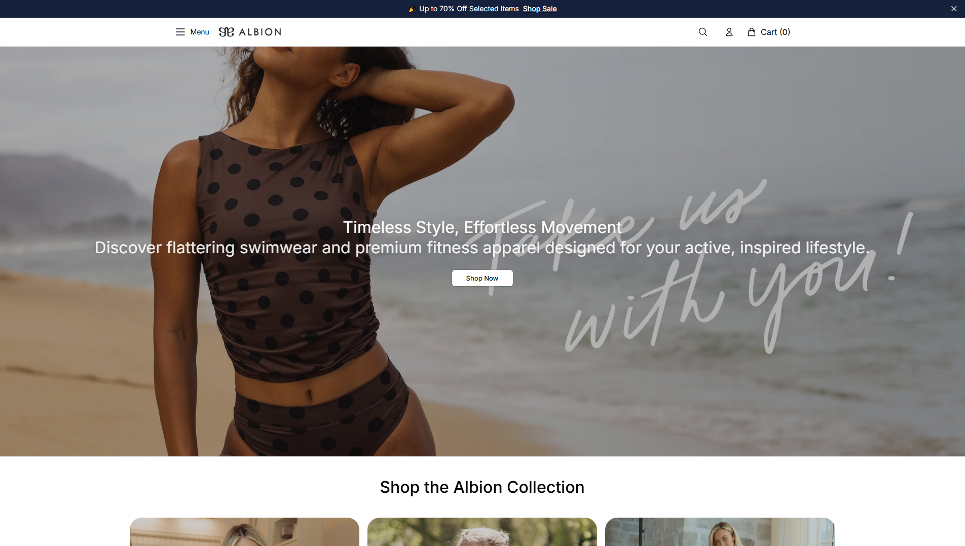 Stored capture of albionfitwear.shop