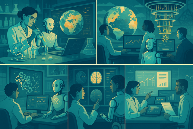 Illustration for the article: AI in Scientific Research: Accelerating Discovery Across All Disciplines