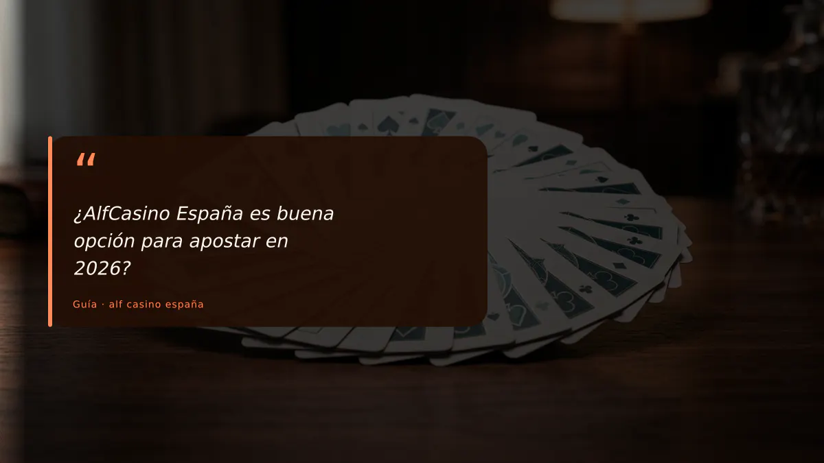 ¿AlfCasino España es buena opción para apostar en 2026?