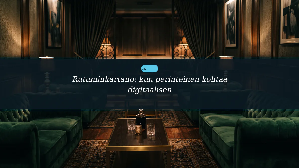 Rutuminkartano: kun perinteinen kohtaa digitaalisen