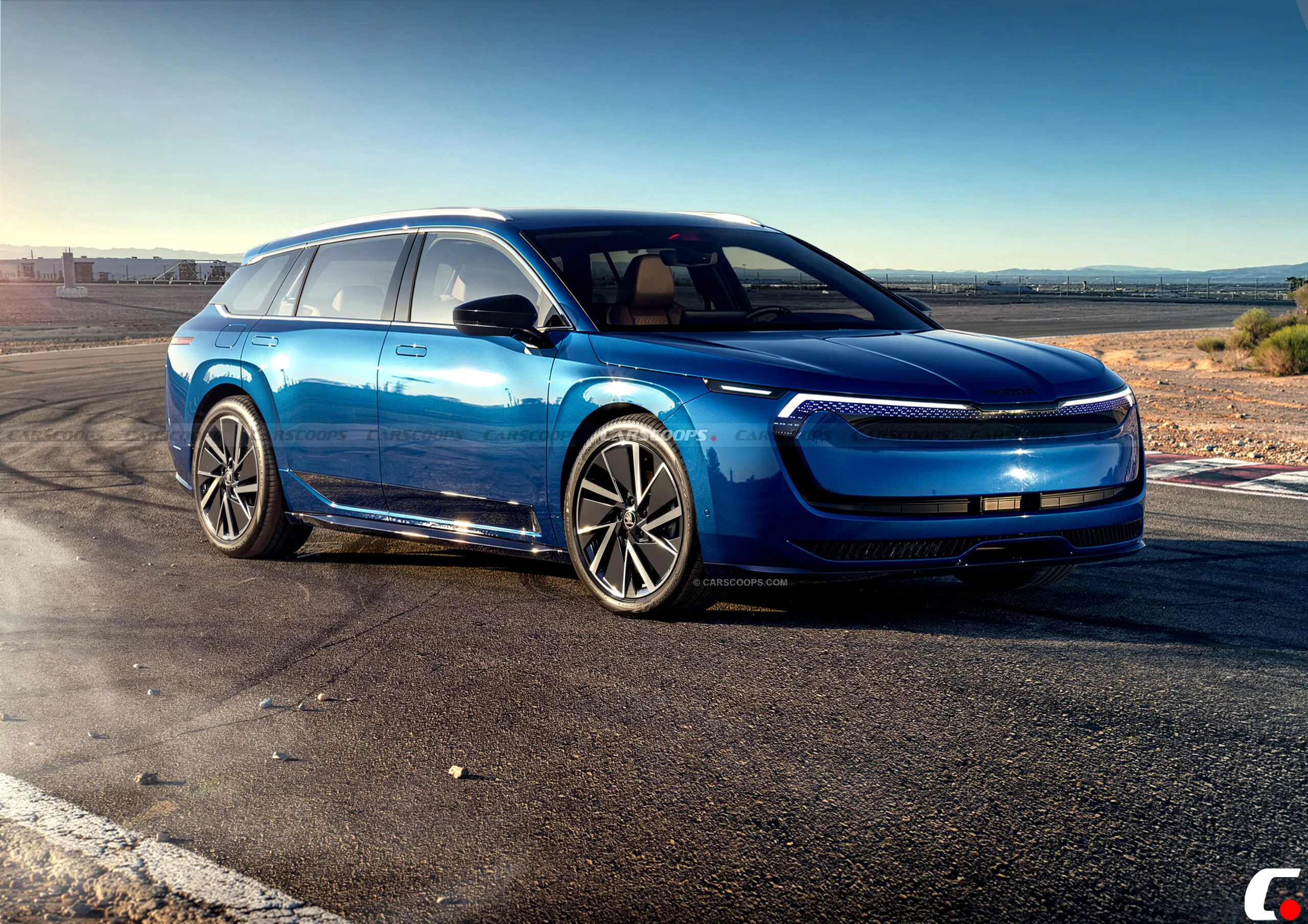 2027 skoda octavia front blue copy scaled