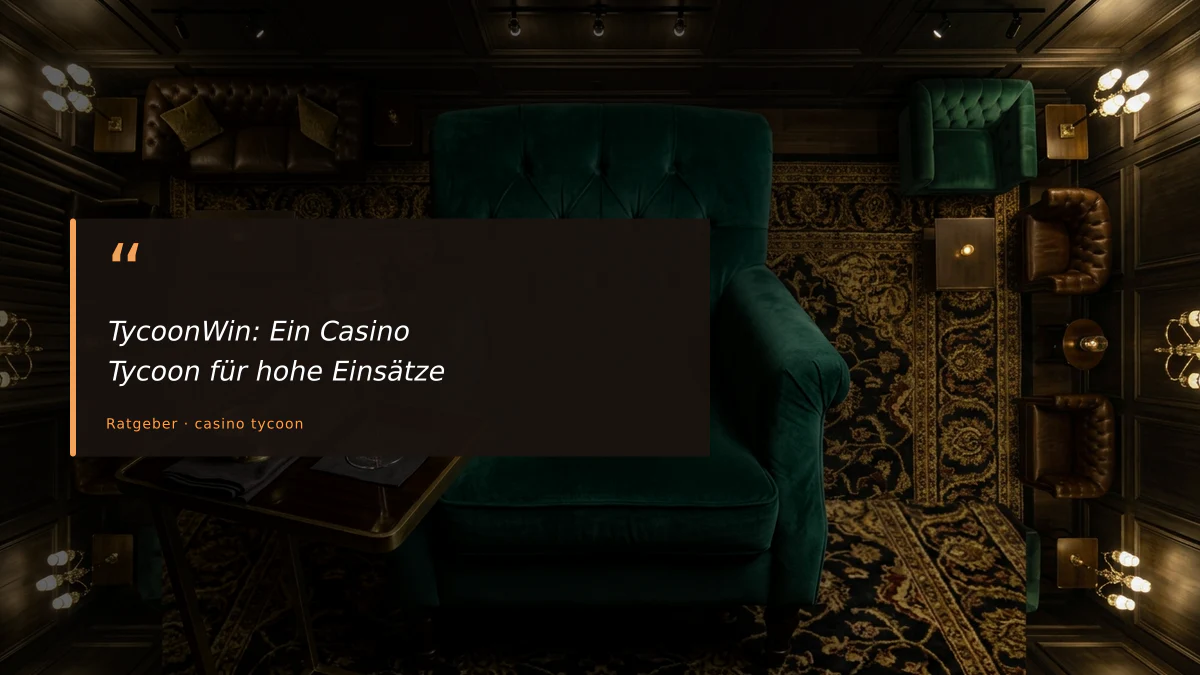 TycoonWin: Ein Casino Tycoon für hohe Einsätze