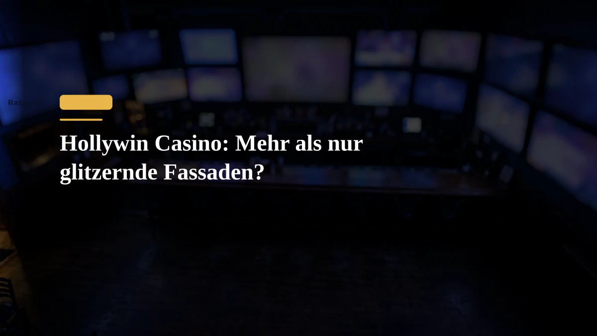 Hollywin Casino: Mehr als nur glitzernde Fassaden?