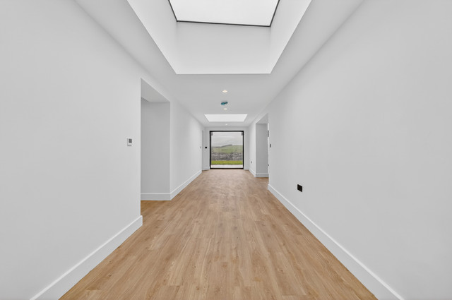 Furnished hall after virtual staging