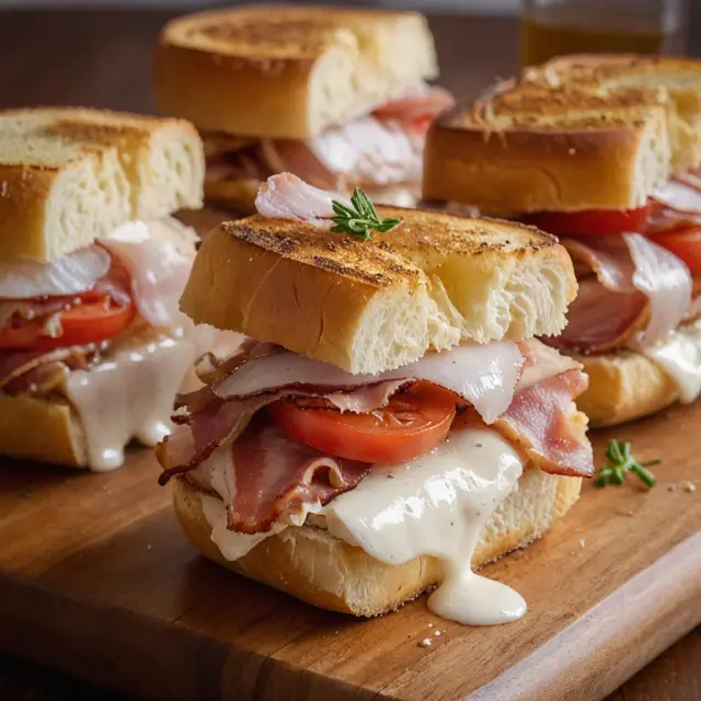 Kentucky Hot Brown Mini Sandwiches