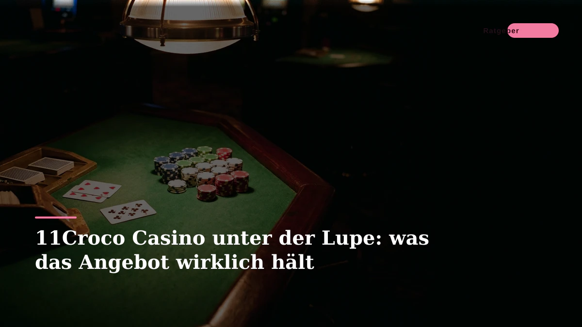 11Croco Casino unter der Lupe: was das Angebot wirklich hält