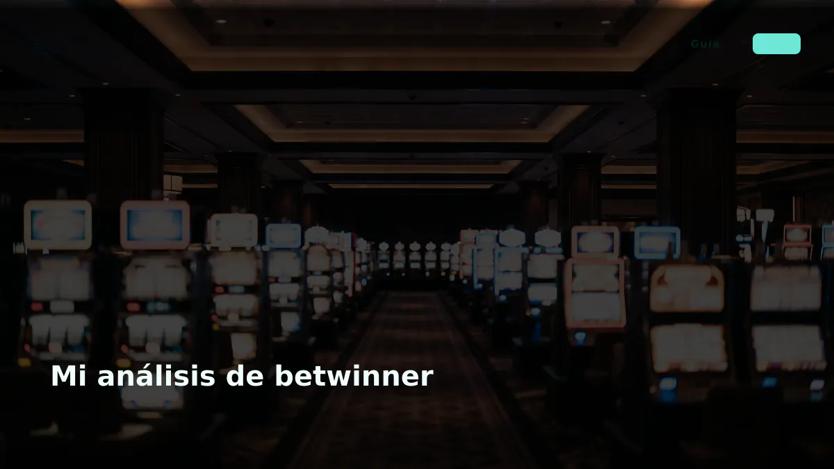 Mi análisis de betwinner