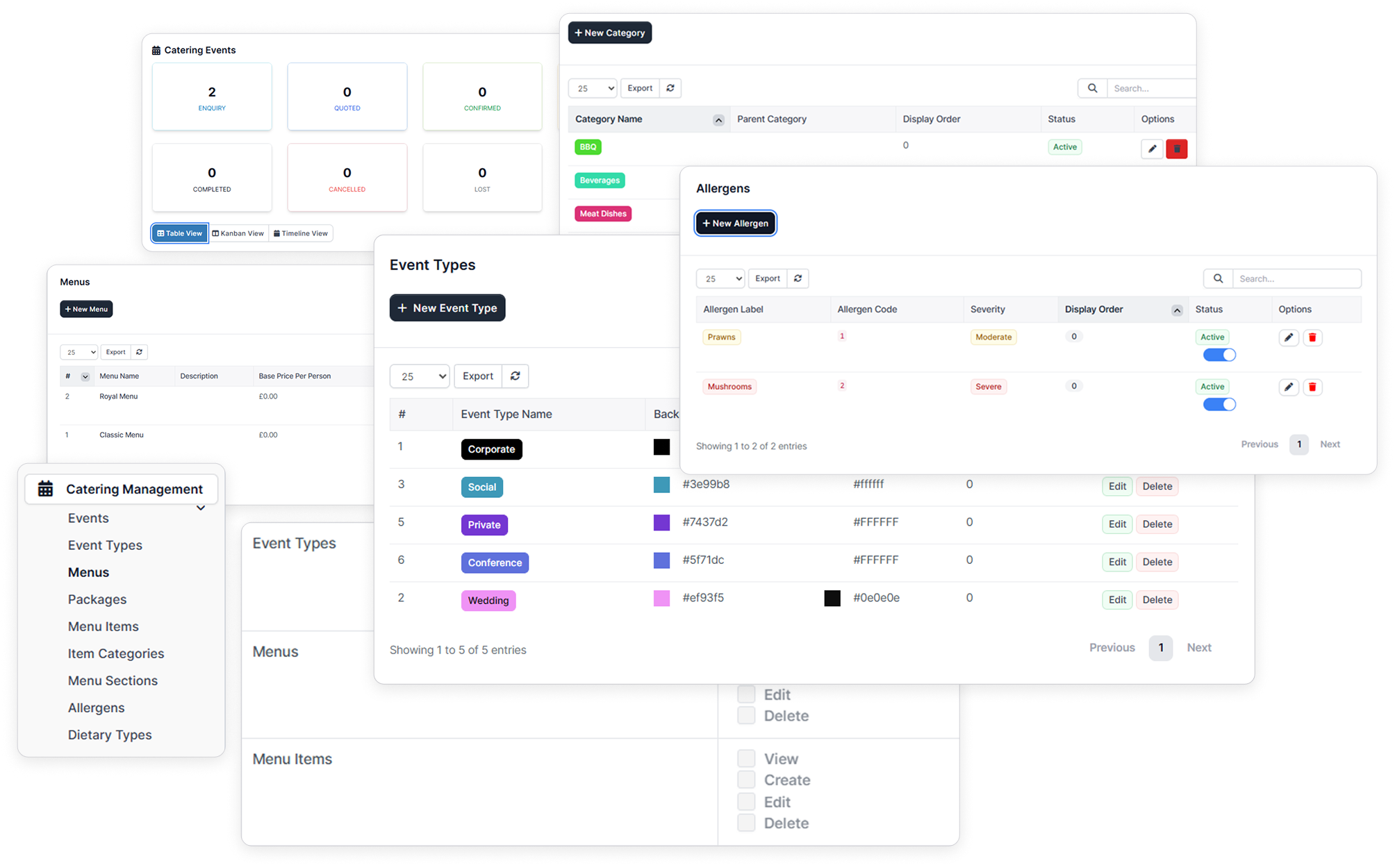 Catering Management Module for Perfex CRM