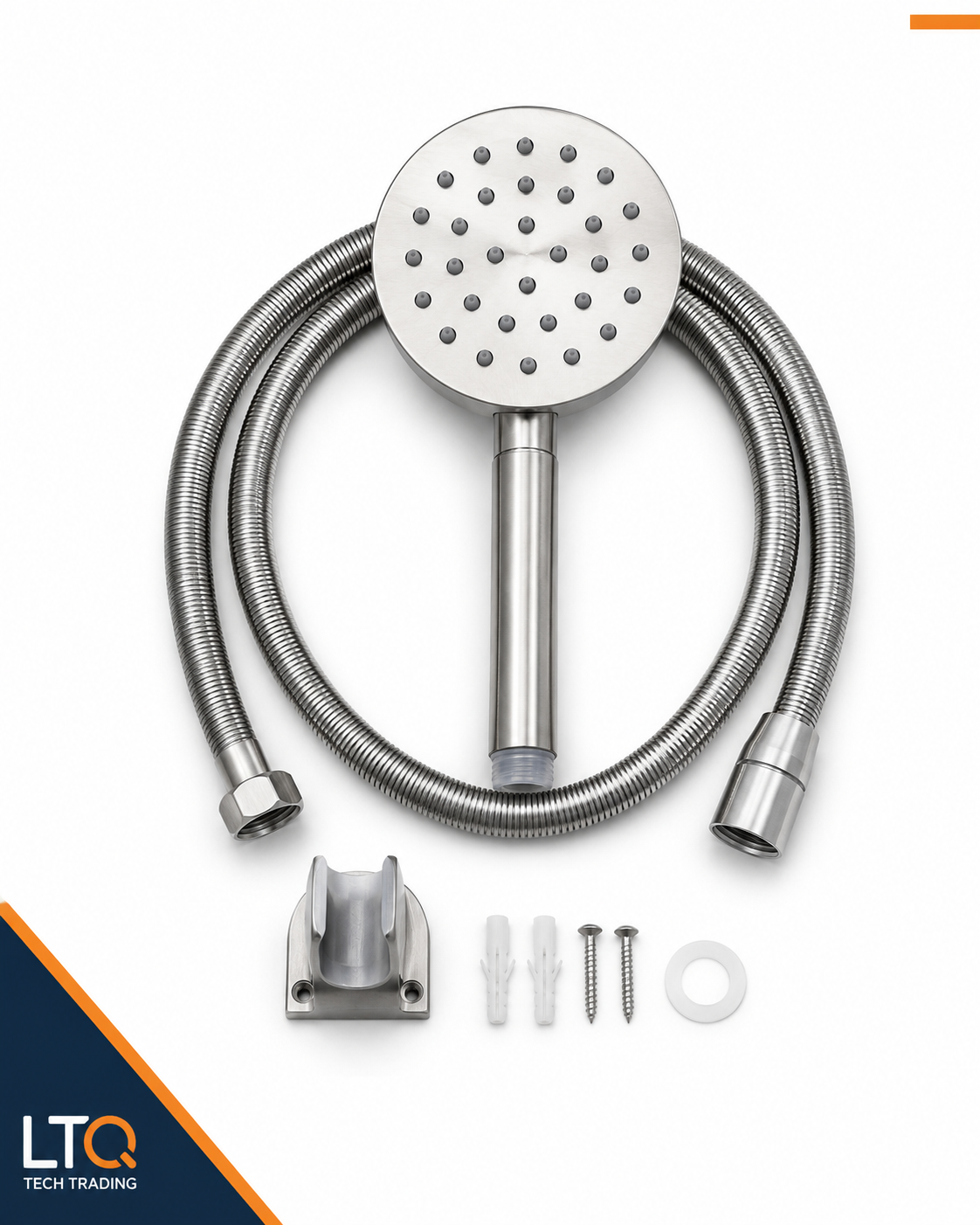 Bộ Vòi Sen Cầm Tay Inox Kèm Dây Và Giá Treo | LTQ Tech