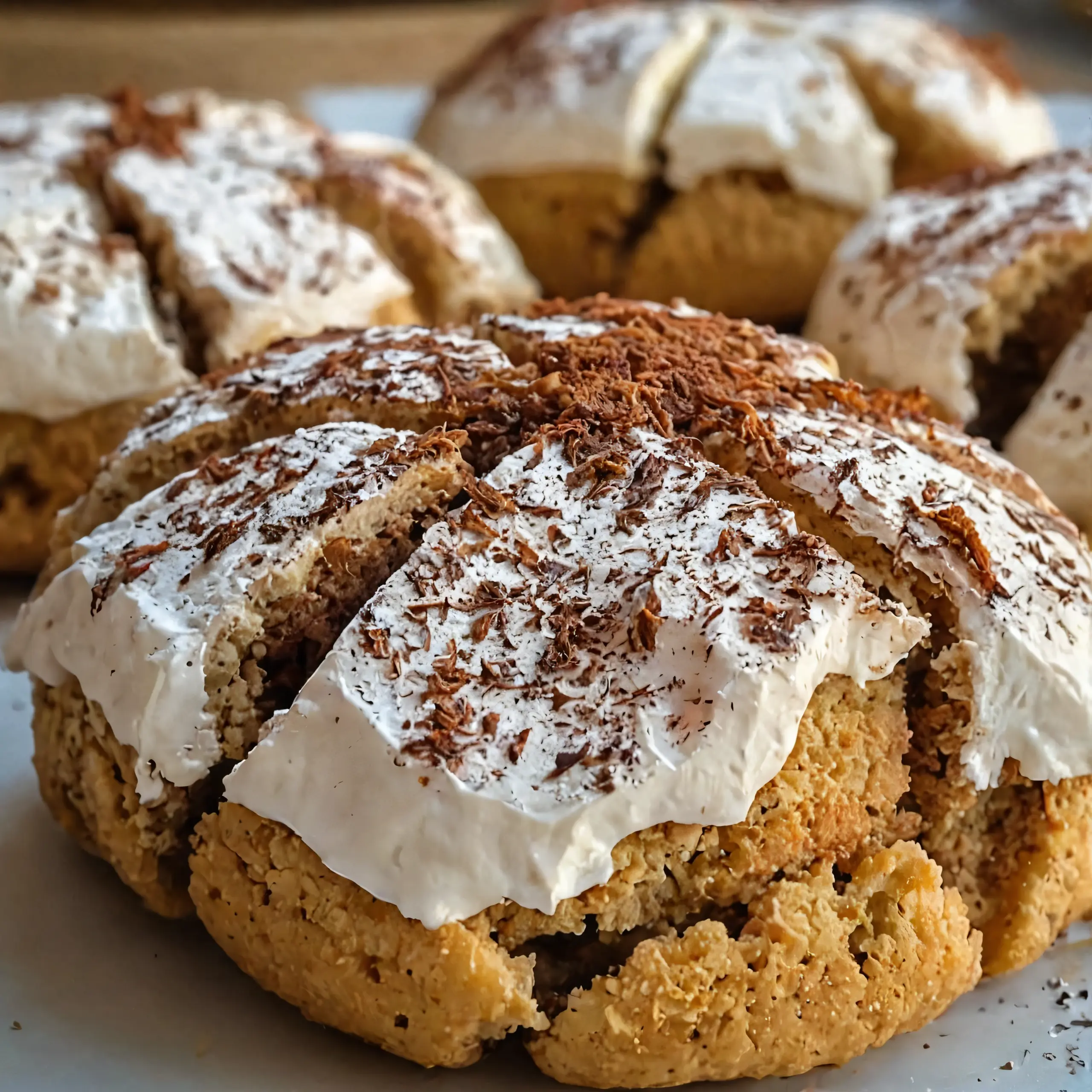 Tiramisu Crinkle Cookies