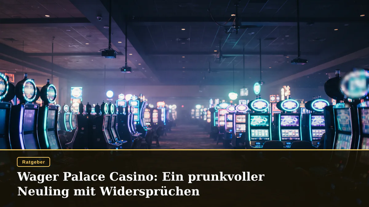 Wager Palace Casino: Ein prunkvoller Neuling mit Widersprüchen