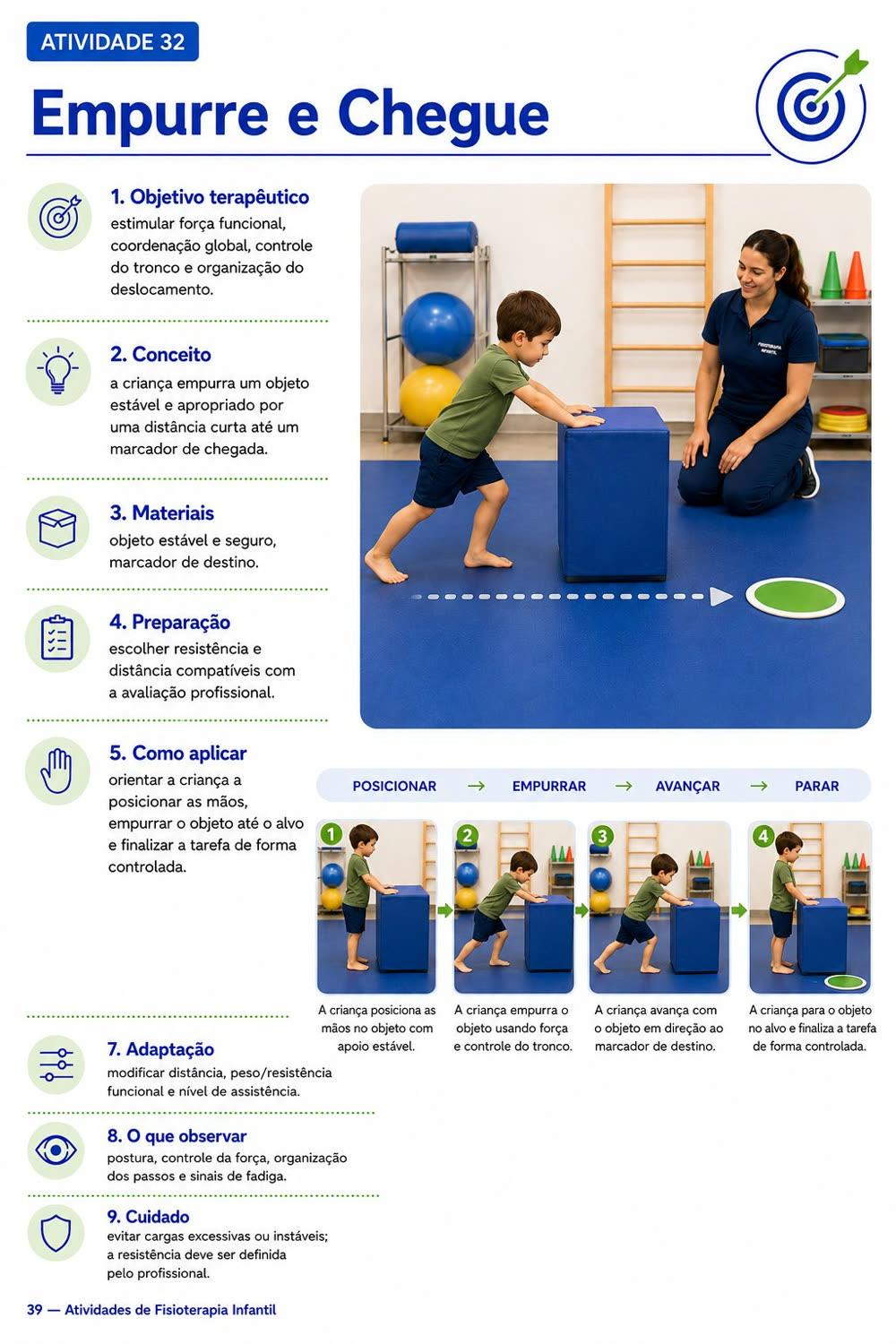 Ficha de atividade de Fisioterapia Infantil