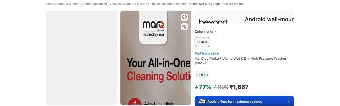 Marq By Flipkart – Massive Offer Get 84% OFF Today Marq By Flipkart – Massive Offer Get 84% OFF Today