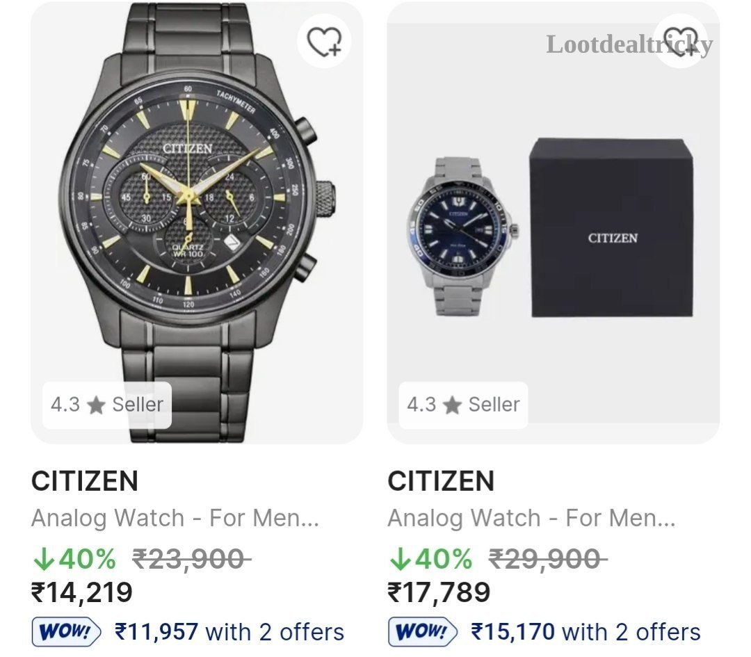 Citizen Watches Flipkart – Just 50% OFF | Top Unbeatable Deal
