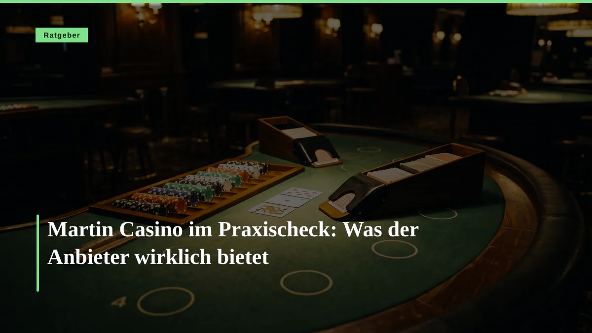 Martin Casino im Praxischeck: Was der Anbieter wirklich bietet